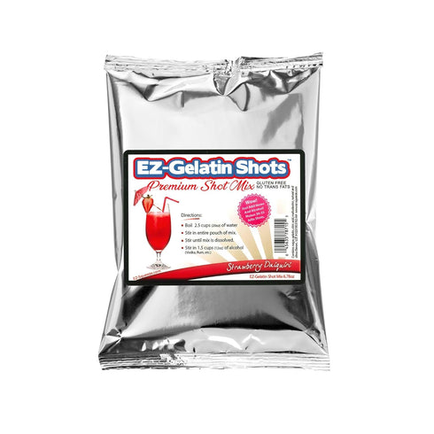 Strawberry Daiquiri Jello Shot Mix, 6.78 oz - Premium Gluten-Free, Easy to Make for Adult New Year Party Supplies