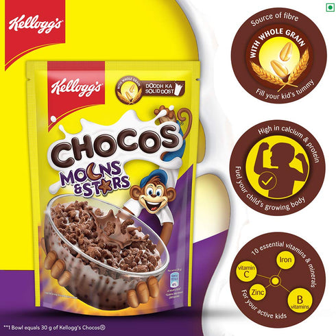 360 Kellogg's Multi Grain Chocos - Moons & Stars, g