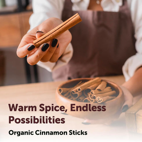 2lb (200+ Micro Ingredients Organic Cinnamon Sticks Whole, Sticks) | Bold Aroma & Flavor | Great for Tea, Desserts