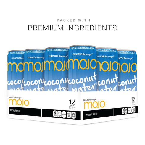 11.1 Oz (Pack 24) MOJO Coconut Water | Hydration Drink & Sports Drink | Electrolytes | Vitamin B & C | Hydration Drink