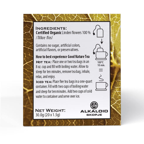 Good Nature Organic Linden Blossom Tea, 20 Tea Bags, 1.07 Ounce
