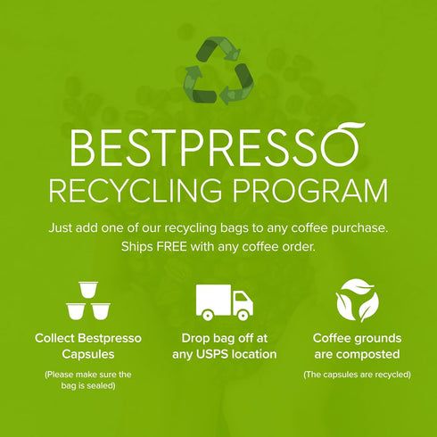 120 Pack Pack) Organic USDA Bestpresso Coffee Aluminum Espresso Pods For Nespresso Original Machine (Variety