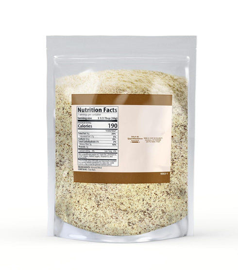 8 oz, Unpretentious Almond Meal, Breading Replacement, Great for Rubs, Breads, & Baked Goods