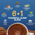 6-Mushroom Immune 7.76 OZ Mushroom Cocoa Sleep Supplement with & Adaptogens, Keto Superfood Hot Chocolate with Reishi