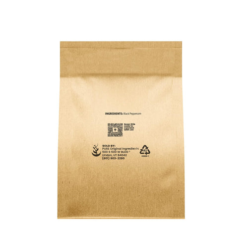 Pure Original Ingredients Black Peppercorns (8 oz) - Eco-Friendly Seasoning Flavoring Agent