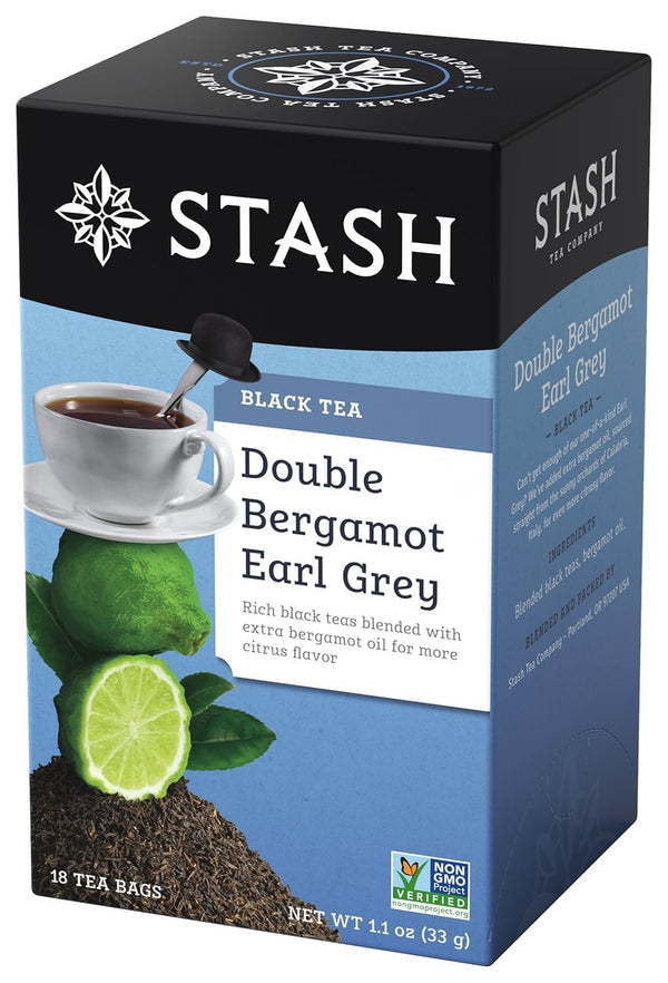 Stash Double Bergamot Earl Grey Black Tea, 18 ct Tea Bags