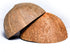 Natural Coconut Bowl Halves, 2 Pack for Handicraft, Pet Feeder, Candle Maker, Christmas & Halloween Decor