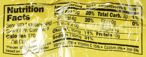 8 Count 14 Ozs Goya Chorizos
