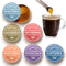 Coffee Dust Flavoring Powder, Sampler Set (72 Servings) Healthy Coffee Dusting Flavor