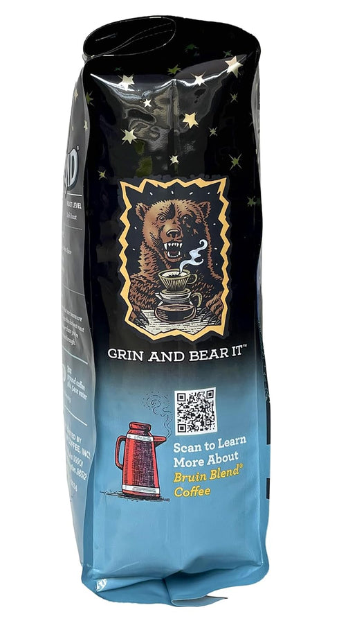 2-pack 12oz Ravens Brew Coffee Full Bodied Coffee Full City Roast Whole Bean Bruin Blend