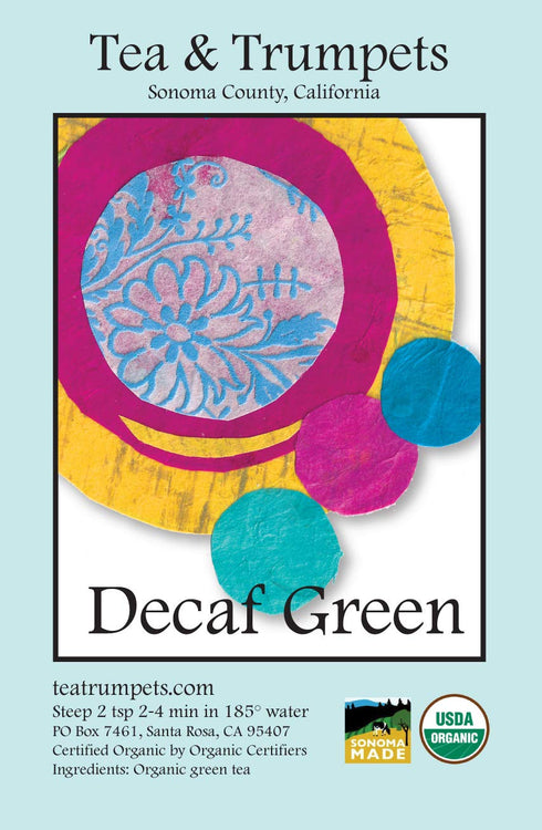 4 oz USDA Organic Decaffeinated Green Loose Leaf Green Tea