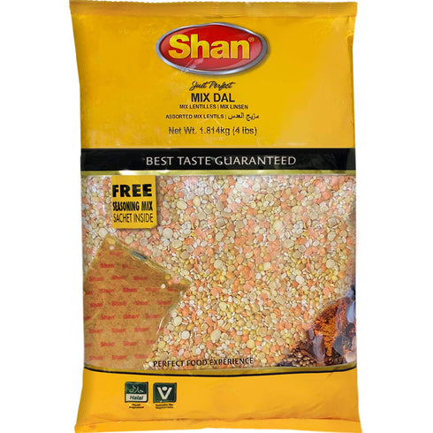 Shan - Mix Dal (Assorted Dried Lentils), 4 Lb (1800g)