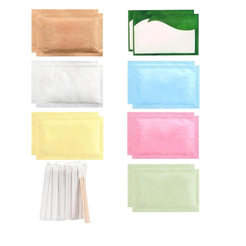 Packets Pack (450 Count) Sugar and Sweetener Assortment with Wooden Coffee Stirrers Bulk Variety for Home, Office