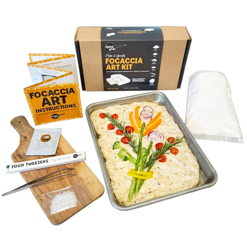Global Grub Focaccia Bread Art Kit for Kids, Teens, Adults - Fun