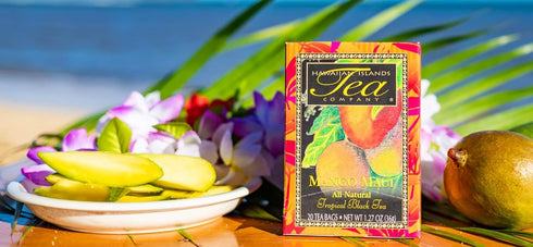 Hawaiian Islands Tea Company Mango Maui Black Tea, All Natural - 20 Teabags