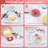Set 4 Shimmer Cookie-(3g/Bottle) Luster Dust Edible - Colors Food Grade Nomeca Cake Dust Metallic Food Coloring Powder