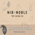 NIB + NOBLE 200g Organic Drinking Chocolate Powder - Dairy-Free Hot Cocoa with Coconut Milk - Vegan, Gluten-Free Fair
