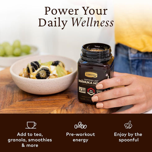 10+ 263+) Immune 500g (17.6 oz) Comvita Manuka Honey UMF (MGO - Raw Manuka Honey New Zealand, Pure & Unpasteurized