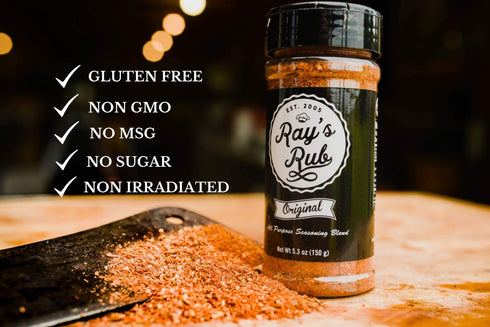 Gourmet All-Purpose Seasoning (5.3 oz.) Ray’s Rub Original | Dry Rub | Everything Seasoning | Pork Seasoning | Chicken Seasoning | Vegetable Seasoning | Fish Seasoning | GLUTEN FREE | NO SUGAR | NON GMO |