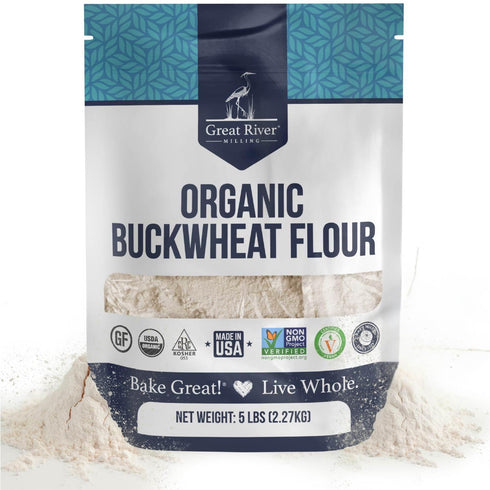Great River Milling Organic Buckwheat Flour | Gluten Free Flour Alternative |