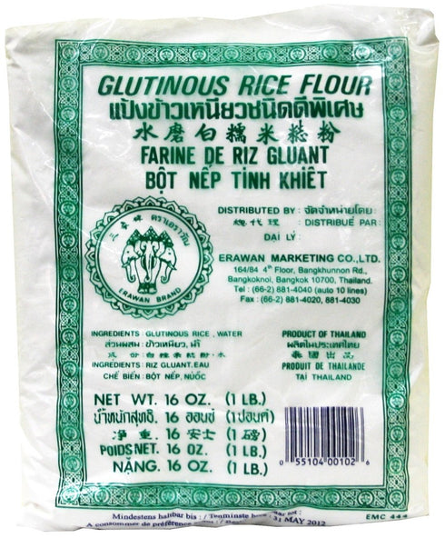 ERAWAN Glutinous Rice Flour THP, 16 Oz (Pack of 2)
