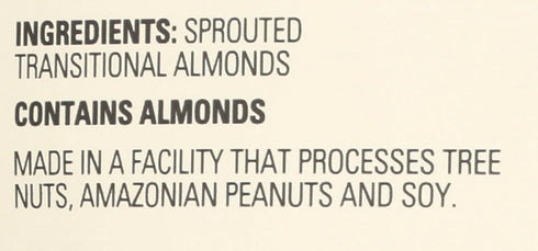 Living Intentions 16 OZ Sprouted Unsalted Almonds