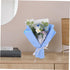 GARVALON Crochet Flower Bouquet Adorable Handmade Floral Arrangement Gradient Yarn for Home Office Event Decoration