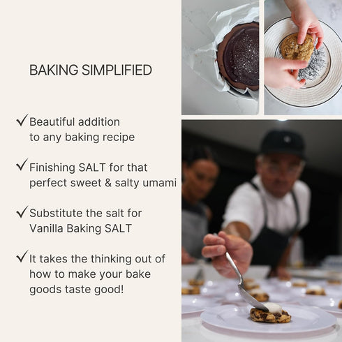 (19.5 AM VANILLA BAKING SALT | Universal Baking Salt | All-Natural Blend of Gourmet Flake Kosher Salt, Cane Sugar