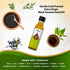 100% 8.4 oz Vegs Black Sesame Oil - Pure Organic Cold-Pressed Extra Black Sesame Seed Oil for Cooking, Skin, Hair