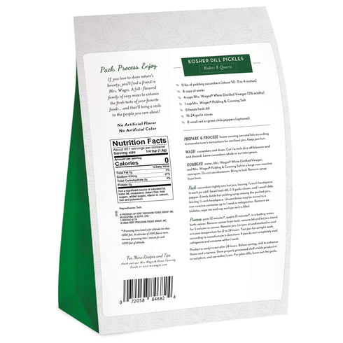 3 lb Pack 6) Mrs. Wages Pickling and Canning Salt, Easy-To-Use, Clear Canning Brine, No Artificial Flavor or Color