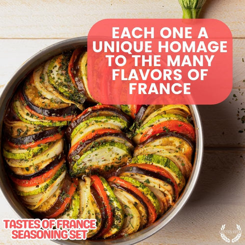 Set Pack GLP-1 French Seasoning Gift | Tastes of France | Artisanal Spice Blends Six | Non GMO, All Natural | No MSG