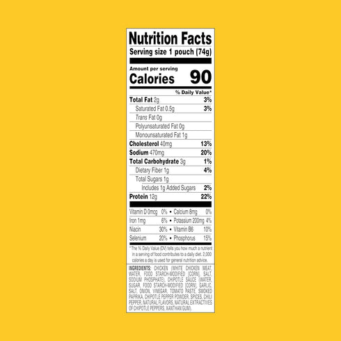 (2.6 oz 12 Pack) StarKist Chicken Creations BOLD Chipotle Pouch - Fully Cooked High Protein White Meat, No Draining