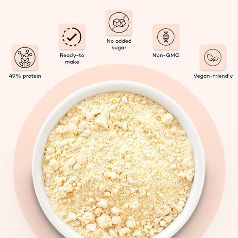 35.27 Oz (1kg) 49% Urban Platter Soya Milk Powder | | Plant Protein | Unflavored Soy Milk for Coffee, Tea, Smoothies