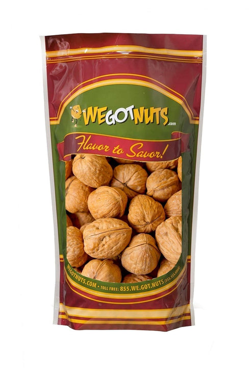 4 lbs Package Raw California Walnuts In Shell -Premium Quality Whole & Unsalted Walnuts By We Got Nuts Natural Healthy