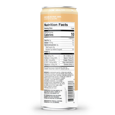 12 (Pack 12) ZOA Zero Sugar Energy Drinks - Pineapple Coconut | Healthy Energy Formula with Natural Caffeine, Daily