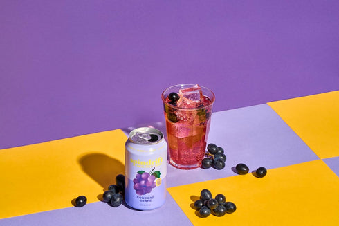 12 Pack Spindrift "Concord Freeze" Grape Soda Made With Real Squeezed Fruit Case