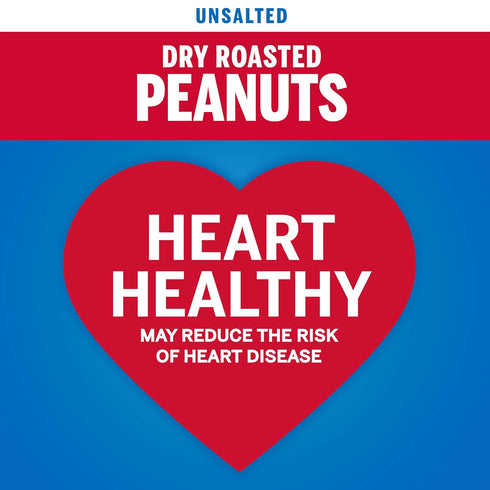 16 (Pack 4) Planters Peanuts, Dry Roasted & Unsalted, Ounce Jar