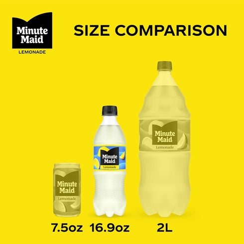 16.9 oz, 6 Pack Minute Maid Lemonade Made w/Real Lemons, fl