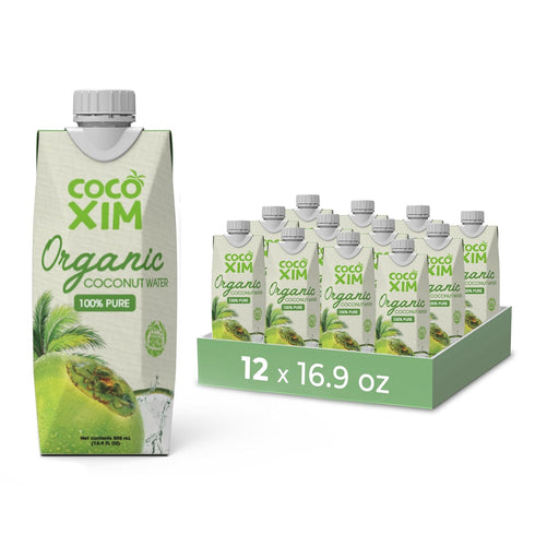 COCOXIM Ready to Drink Organic Coconut Water - 16.9 oz (Pack of