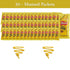 Set: Packets (5.5g) 50 Count CMC 50 packets) Gift Mustard with Spreader in Food-Safe Resealable Bag by Products