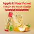 Packets, 1500mg 10 Counts TEAZEN Apple Cider Vinegar Drink Powder Apple & Pear Flavor On-the-Go Wellness with ACV, Zero