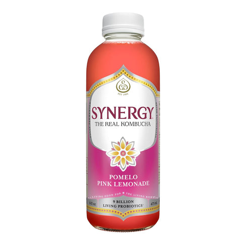 SYNERGY The Real Kombucha - Pomelo Pink Lemonade - 16 fl oz