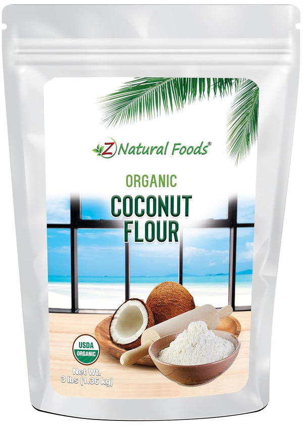 Organic Coconut Flour - 3 lb - Made In Small Batches For