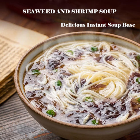 10 Packs,2.12oz, Seaweed Shrimp Soup Instant Breakfast Soup No Need To Cook Soup Small Shipping from California, U.S.