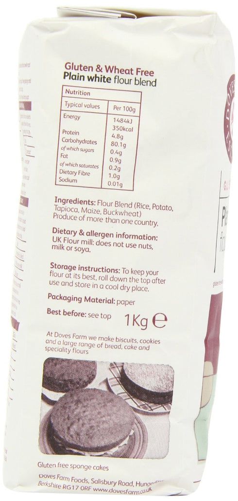 1kg Doves Farm Organic Plain White Flour