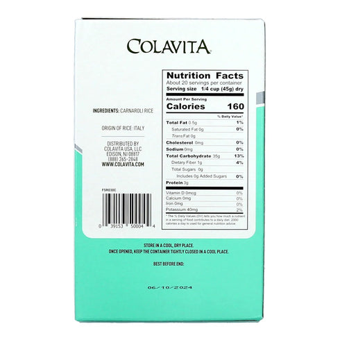 (2 Colavita Carnaroli Rice Pound) Box