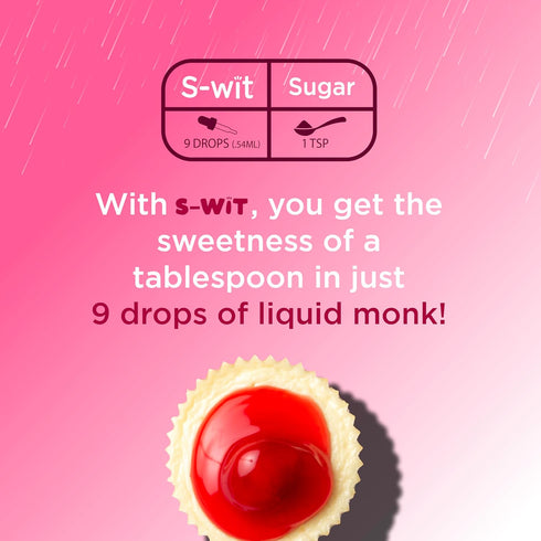 1.4 Oz Pack, S-wit - Liquid Monk Fruit Sweetener, Natural Sugar Substitute, Zero Calories, Keto-Friendly