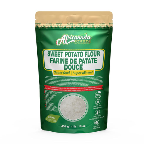 Africanada Foods All-Natural Sweet Potato Flour Gluten-Free, Non-GMO, Vegan | Ideal for Baking, Cooking