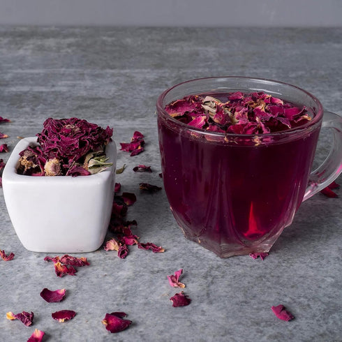 1LB Cure With Pure Dried Rose Buds & Dried Rose Petals Edible Rosebuds & Dried Roses For Tea, Baking, Relaxing Bath