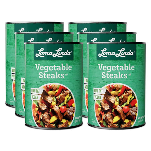 Loma Linda - Plant-Based Meats (Vegetable Steaks (15 oz.), 6 Pack)